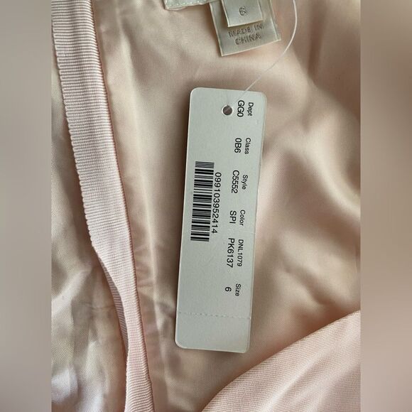 J.Crew Mae Dress Classic Faille Ligh Pink Sleeveless Sz 6 NWT - Picture 16 of 17